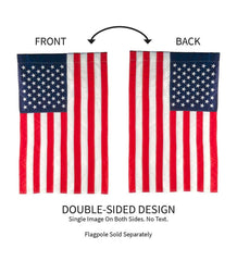 Plow &amp; Hearth Decorative Garden Accents | Yard &amp; Garden Large American Flag House Flag