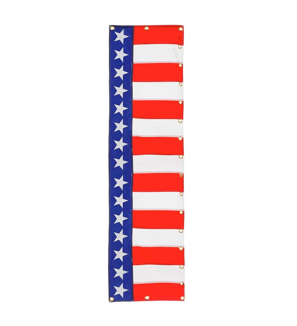 Plow &amp; Hearth Decorative Garden Accents | Yard &amp; Garden Large Half-Round Stars And Stripes Bunting