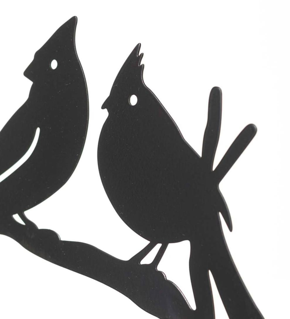 Plow &amp; Hearth Decorative Garden Accents | Yard &amp; Garden Let It Snow Metal Garden Trellis Stake With Snowman