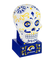 Plow &amp; Hearth Decorative Garden Accents | Yard &amp; Garden Los Angeles Rams Sugar Skull Statue