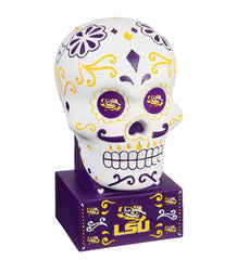 Plow &amp; Hearth Decorative Garden Accents | Yard &amp; Garden Lsu Sugar Skull Statue