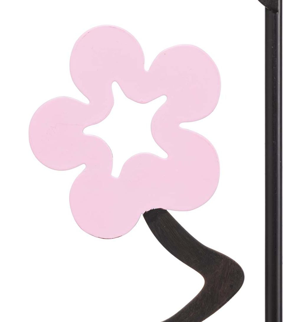 Plow &amp; Hearth Decorative Garden Accents | Yard &amp; Garden Metal Cherry Tree Garden Landscape Panel Stakes, Set Of 5