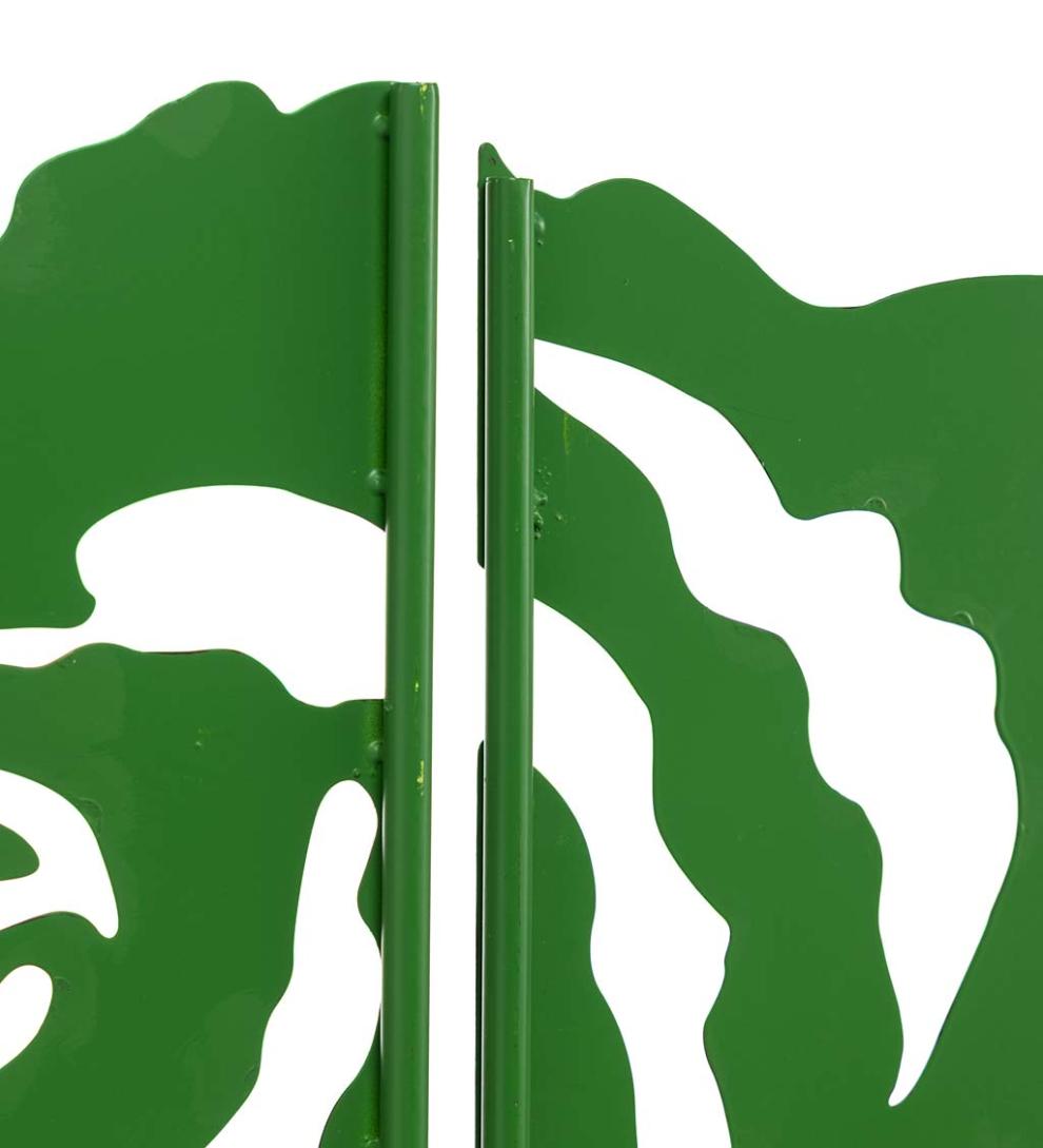 Plow &amp; Hearth Decorative Garden Accents | Yard &amp; Garden Metal Rose Garden Landscape Panel Stakes, Set Of 5