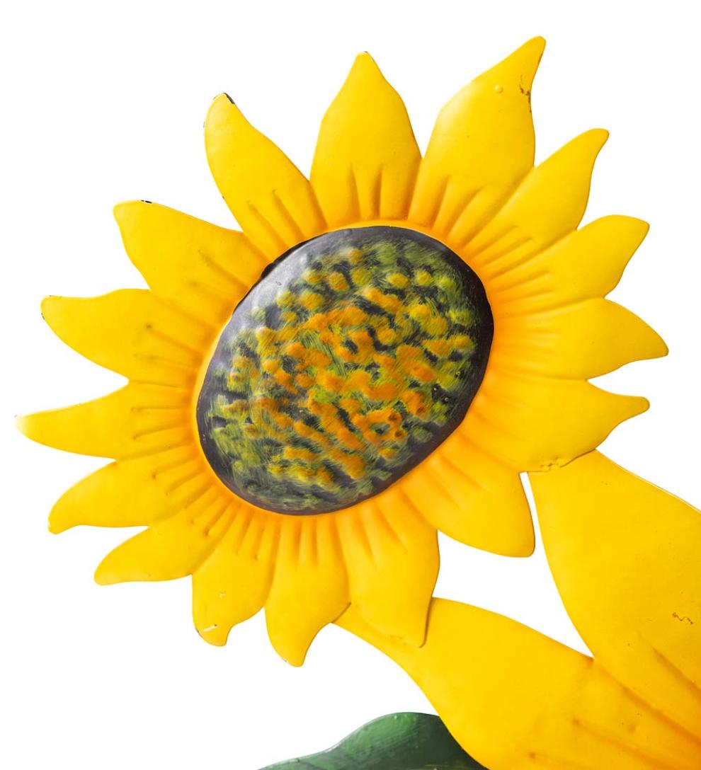 Plow &amp; Hearth Decorative Garden Accents | Yard &amp; Garden Metal Sunflower, Pumpkin And Gourd Stake