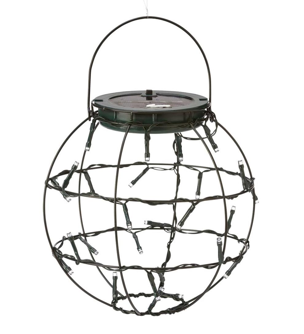 Plow &amp; Hearth Decorative Garden Accents | Yard &amp; Garden Mini Solar Lanterns, Set Of 3