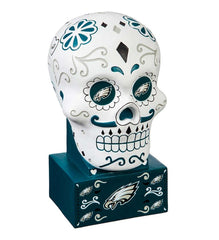 Plow &amp; Hearth Decorative Garden Accents | Yard &amp; Garden Philadelphia Eagles Sugar Skull Statue