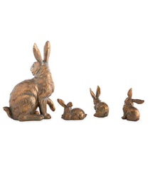 Plow &amp; Hearth Decorative Garden Accents | Yard &amp; Garden Rabbit Family With Mother And Three Babies, Set Of 4