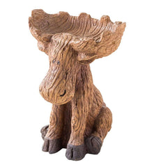 Plow &amp; Hearth Decorative Garden Accents | Yard &amp; Garden Resin Moose Birdbath