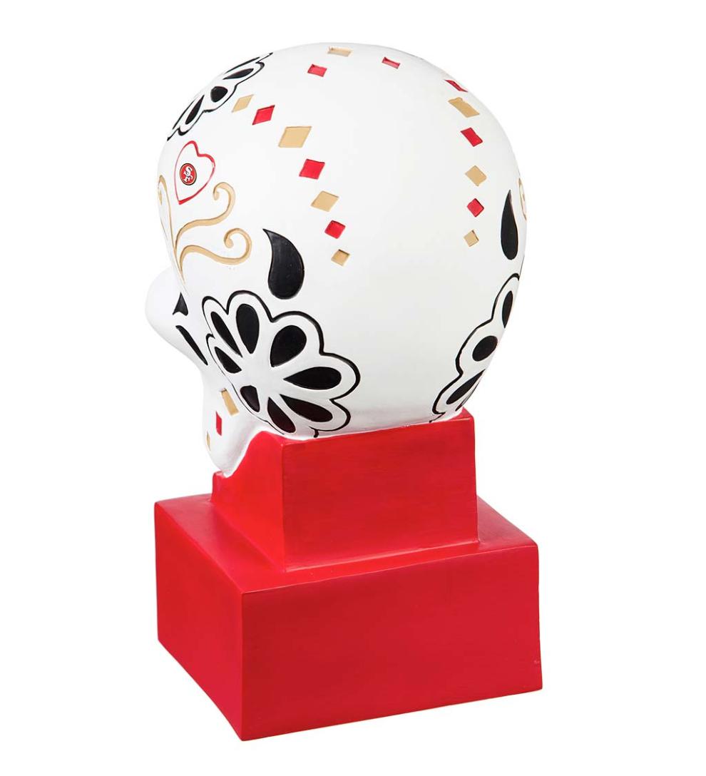 Plow &amp; Hearth Decorative Garden Accents | Yard &amp; Garden San Francisco 49Ers Sugar Skull Statue