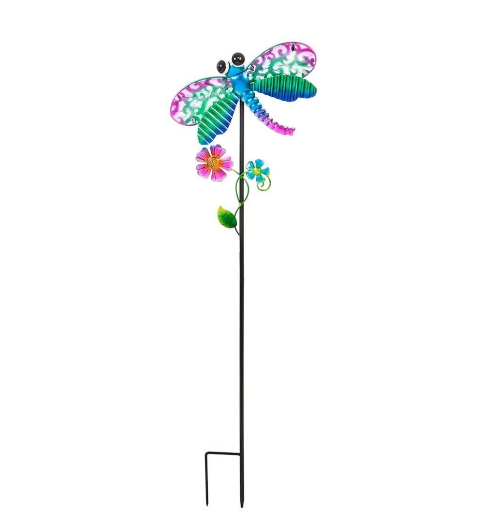 Plow &amp; Hearth Decorative Garden Accents | Yard &amp; Garden Secret Solar Garden Stake - Bird