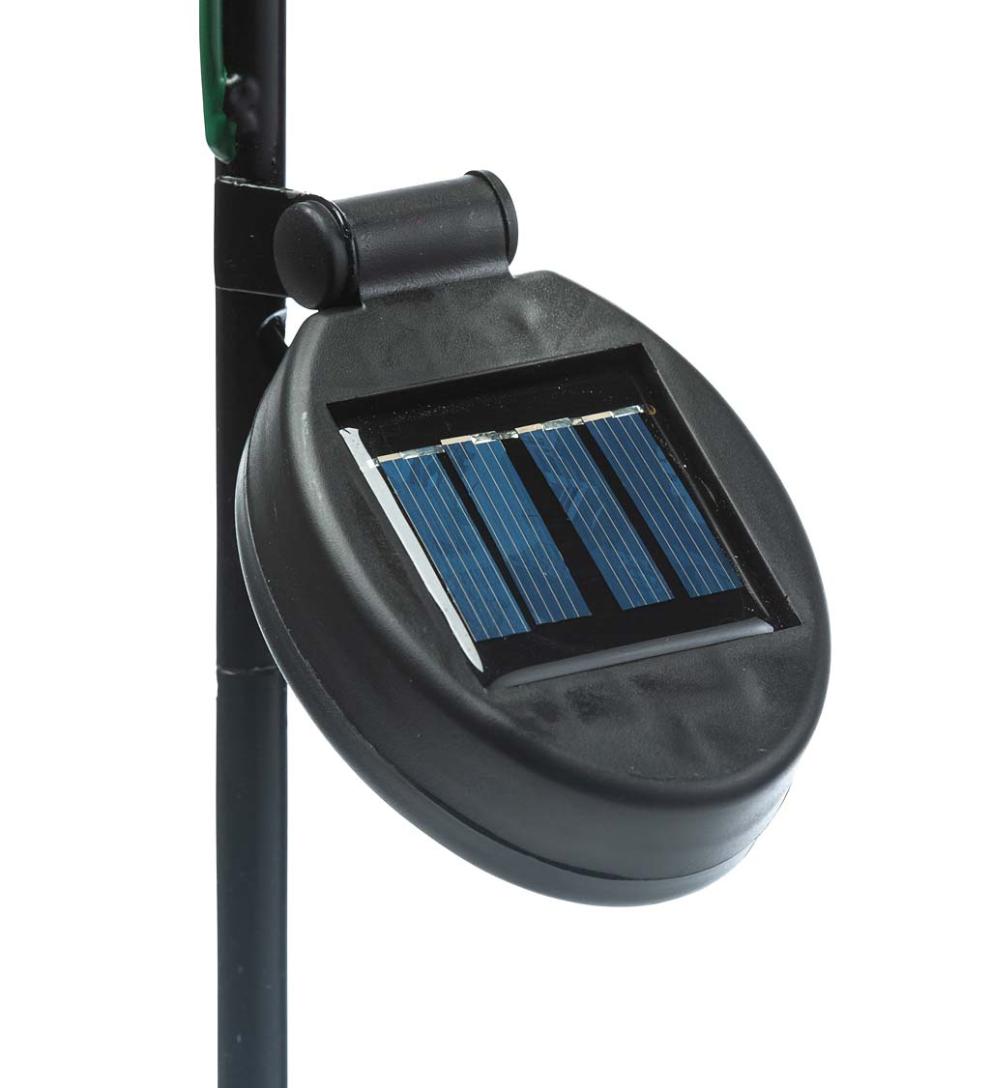 Plow &amp; Hearth Decorative Garden Accents | Yard &amp; Garden Sunflower Garden Stake With Faceted Rotating Solar Light