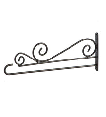 Plow &amp; Hearth Decorative Garden Accents | Yard &amp; Garden Swirl Wall-Mount Garden Flag Hanger