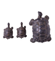Plow &amp; Hearth Decorative Garden Accents | Yard &amp; Garden Tortoise Family Resin Garden Accents