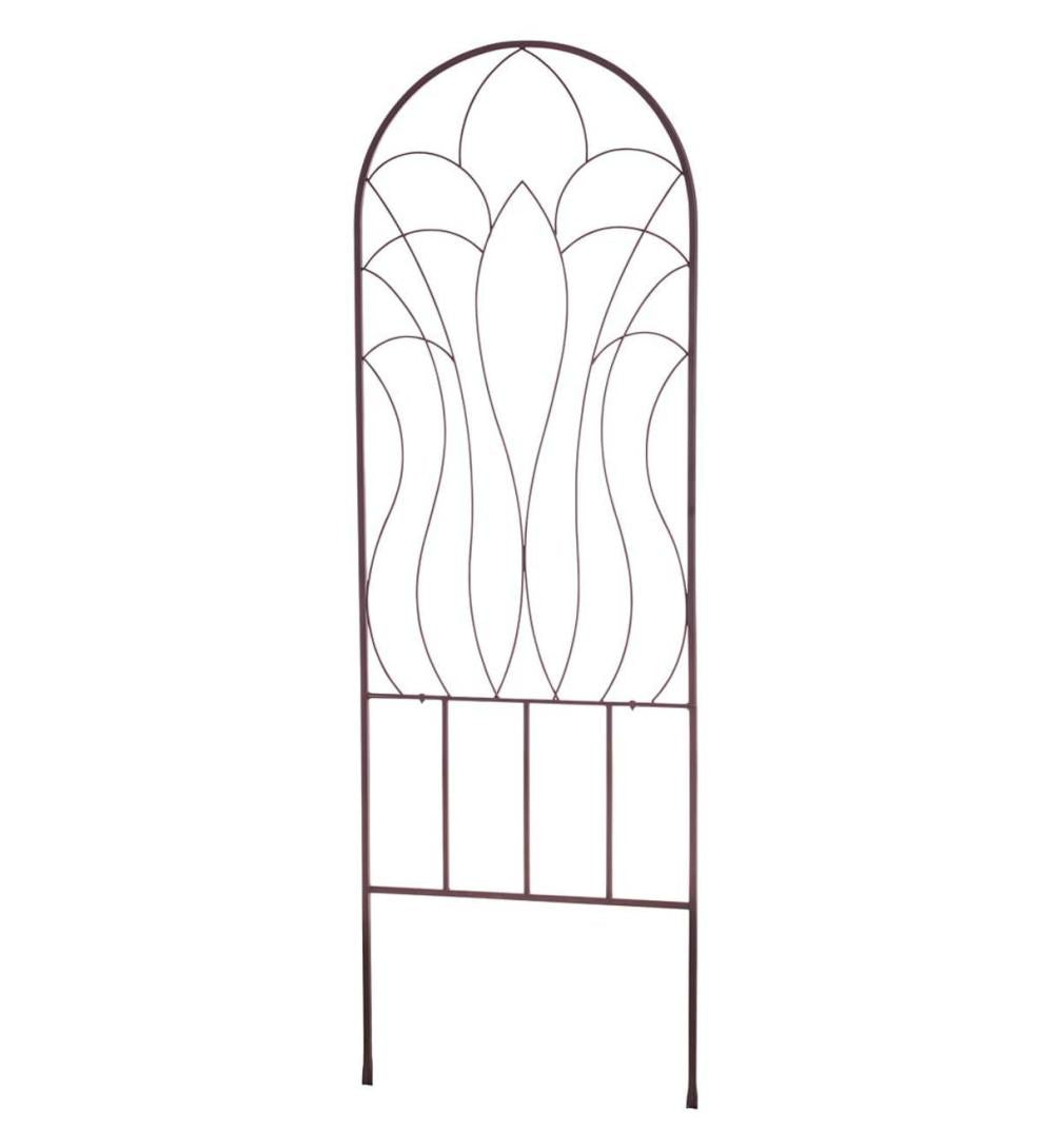 Plow &amp; Hearth Decorative Garden Accents | Yard &amp; Garden Tulip Metal Garden Trellis