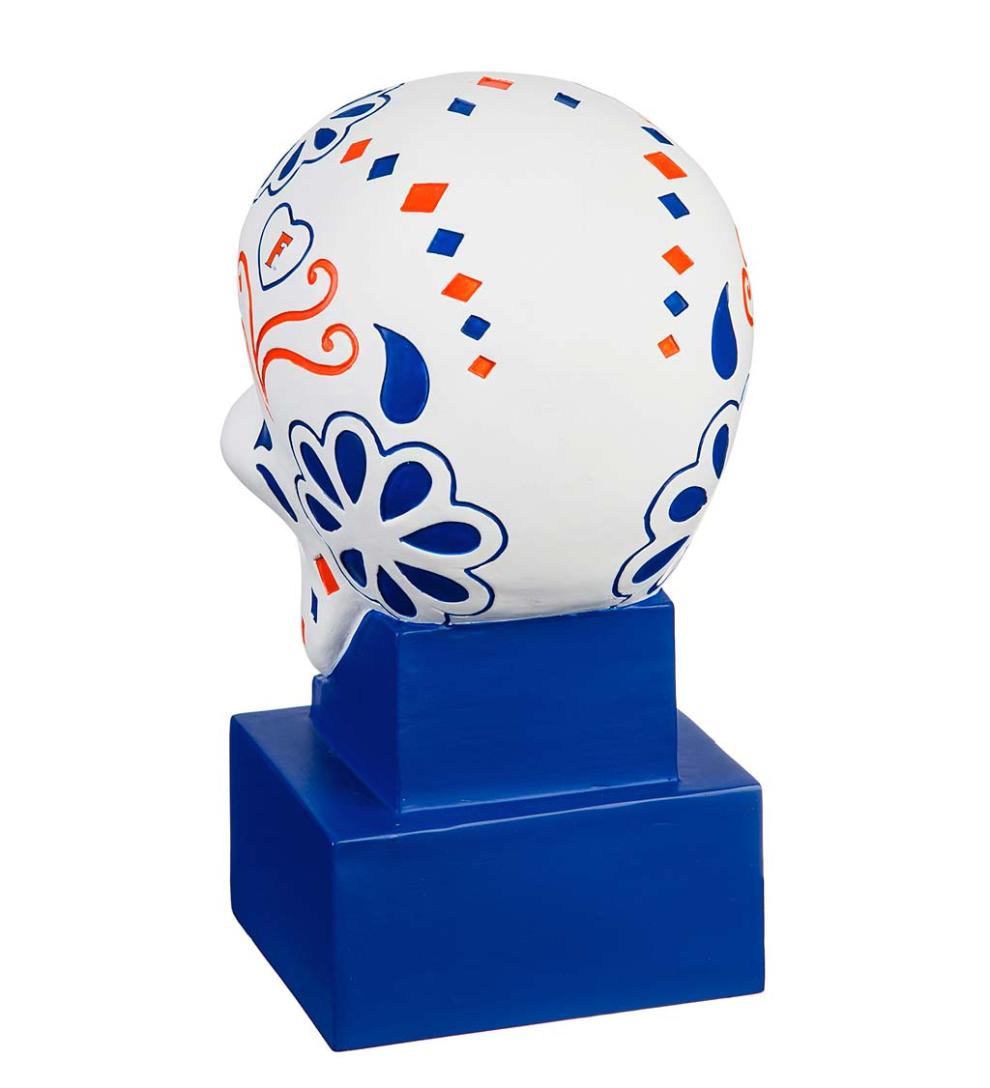 Plow &amp; Hearth Decorative Garden Accents | Yard &amp; Garden University Of Florida Sugar Skull Statue