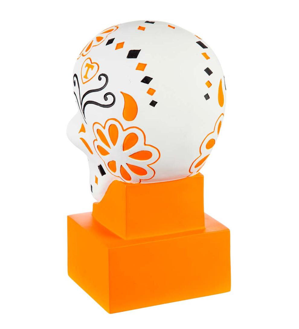 Plow &amp; Hearth Decorative Garden Accents | Yard &amp; Garden University Of Tennessee Sugar Skull Statue