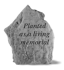 Plow &amp; Hearth Decorative Garden Accents | Yard &amp; Garden Usa-Made Cast Stone Living Memorial Plaque