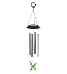 Plow &amp; Hearth Decorative Garden Accents | Yard &amp; Garden Winged Wonders Solar Wind Chimes, Set Of 3