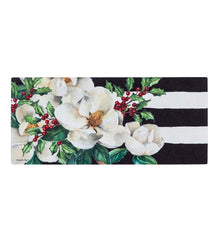 Plow &amp; Hearth Doormats &amp; Boot Trays | Outdoor Living Holiday Magnolias Sassafras Switch Mat