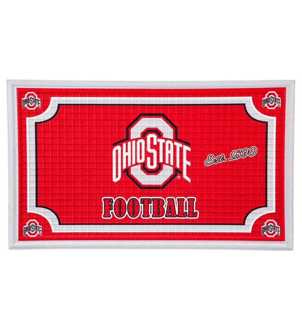 Plow &amp; Hearth Doormats | Indoor Living Indoor/Outdoor College Team Pride Embossed Doormat - Univ Of Alabama