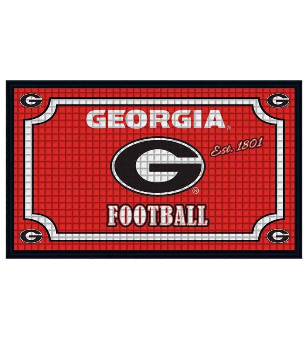 Plow &amp; Hearth Doormats | Indoor Living Indoor/Outdoor College Team Pride Embossed Doormat - Univ Of Alabama