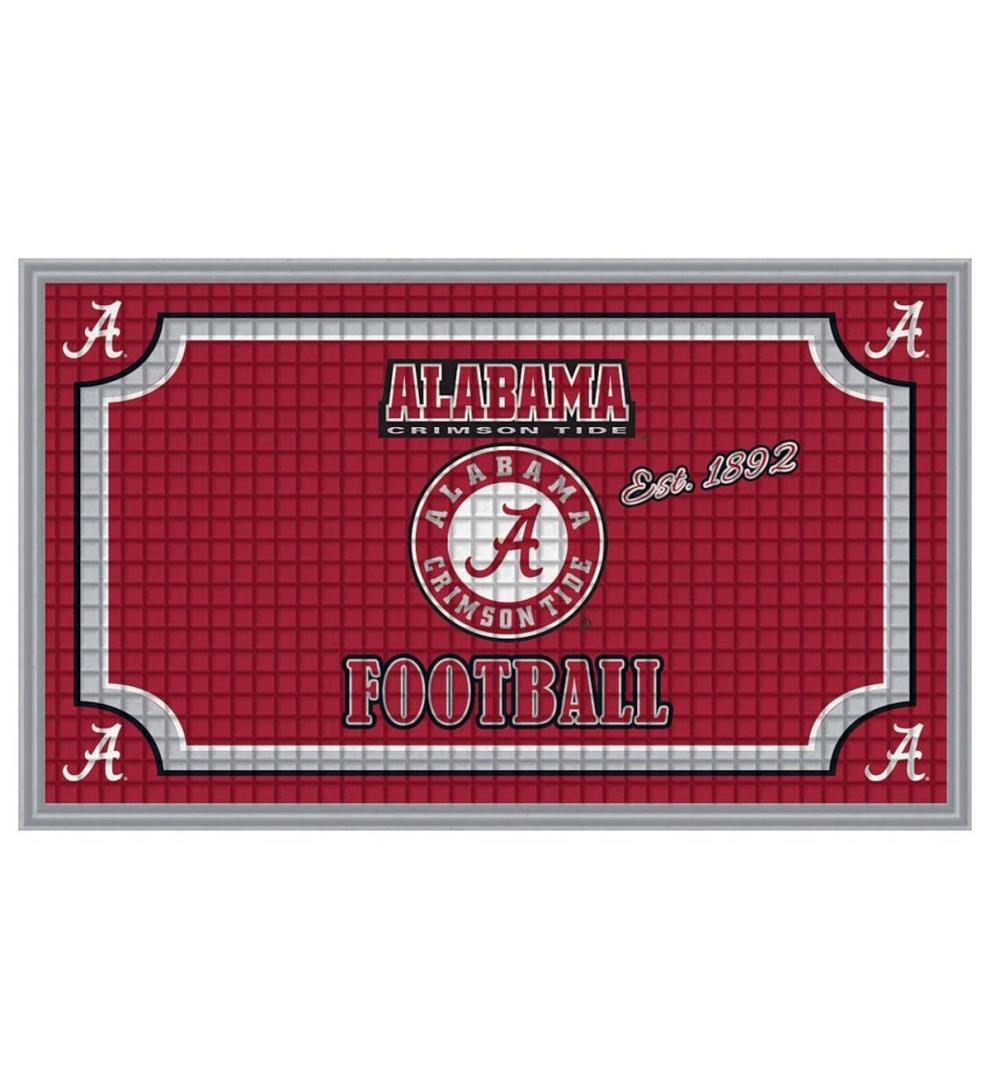 Plow &amp; Hearth Doormats | Indoor Living Indoor/Outdoor College Team Pride Embossed Doormat - Univ Of Alabama
