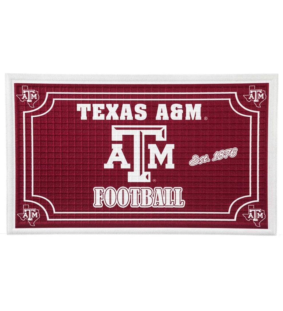 Plow &amp; Hearth Doormats | Indoor Living Indoor/Outdoor College Team Pride Embossed Doormat - Univ Of Alabama