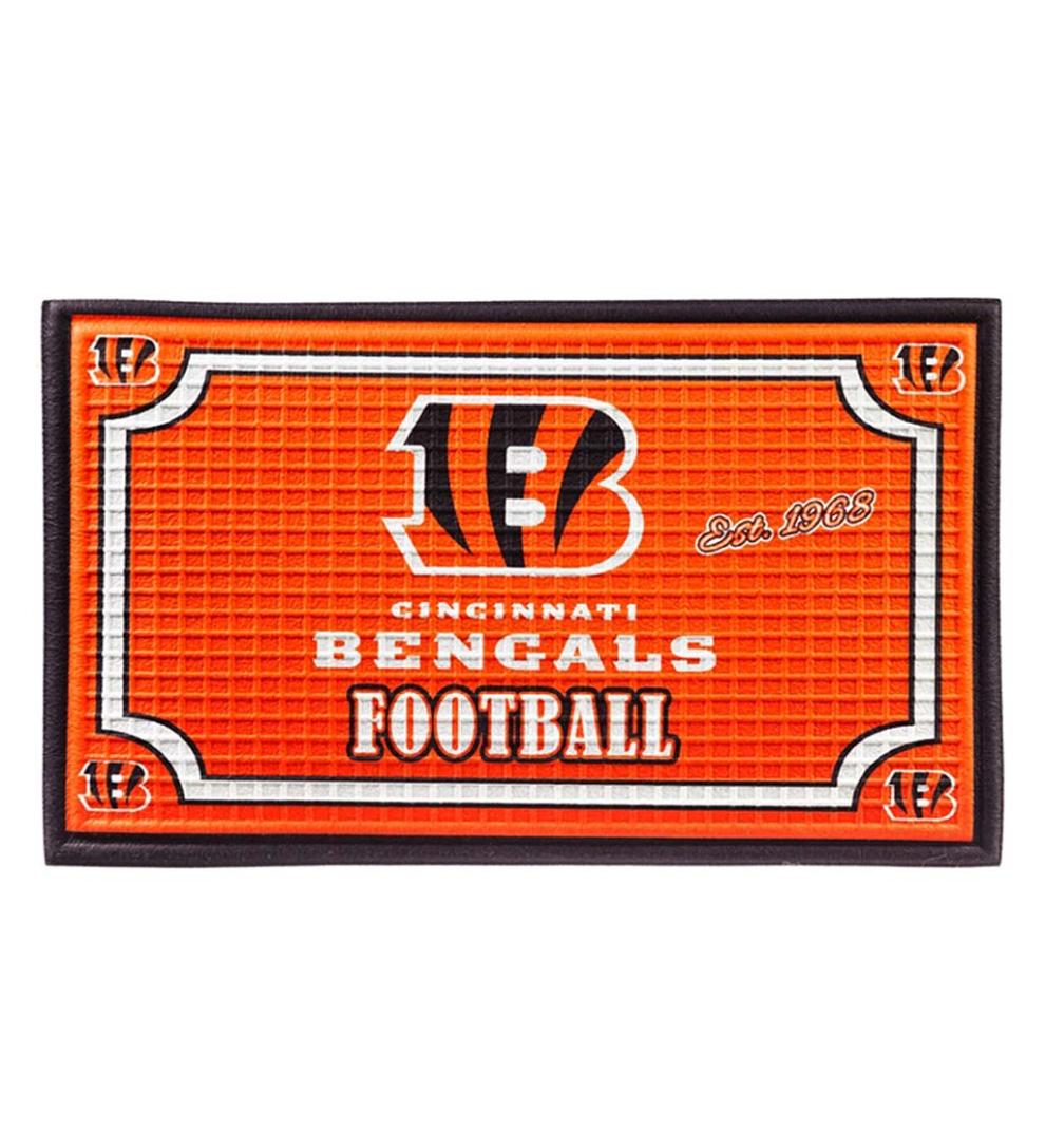 Plow &amp; Hearth Doormats | Indoor Living Indoor/Outdoor Nfl Team Pride Embossed Doormat - Denver Broncos
