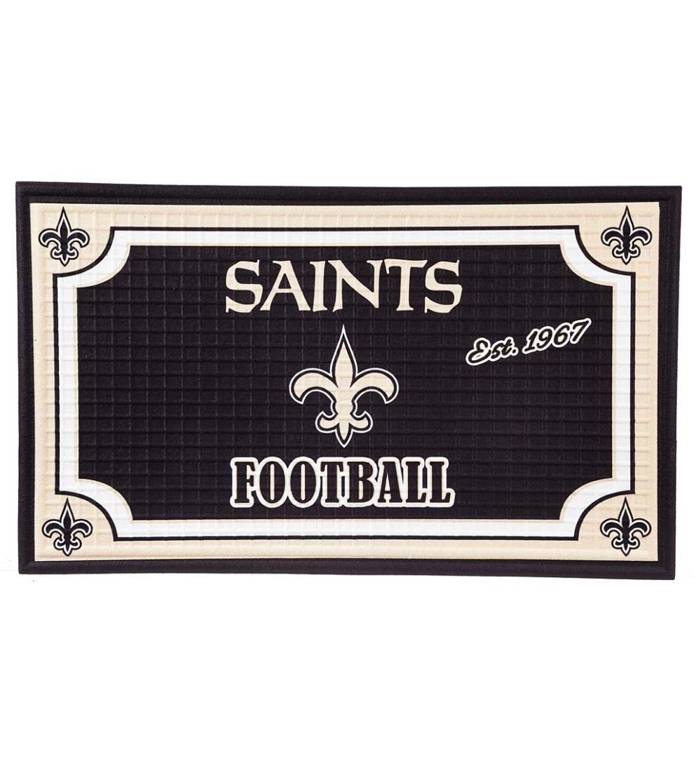 Plow &amp; Hearth Doormats | Indoor Living Indoor/Outdoor Nfl Team Pride Embossed Doormat - Denver Broncos