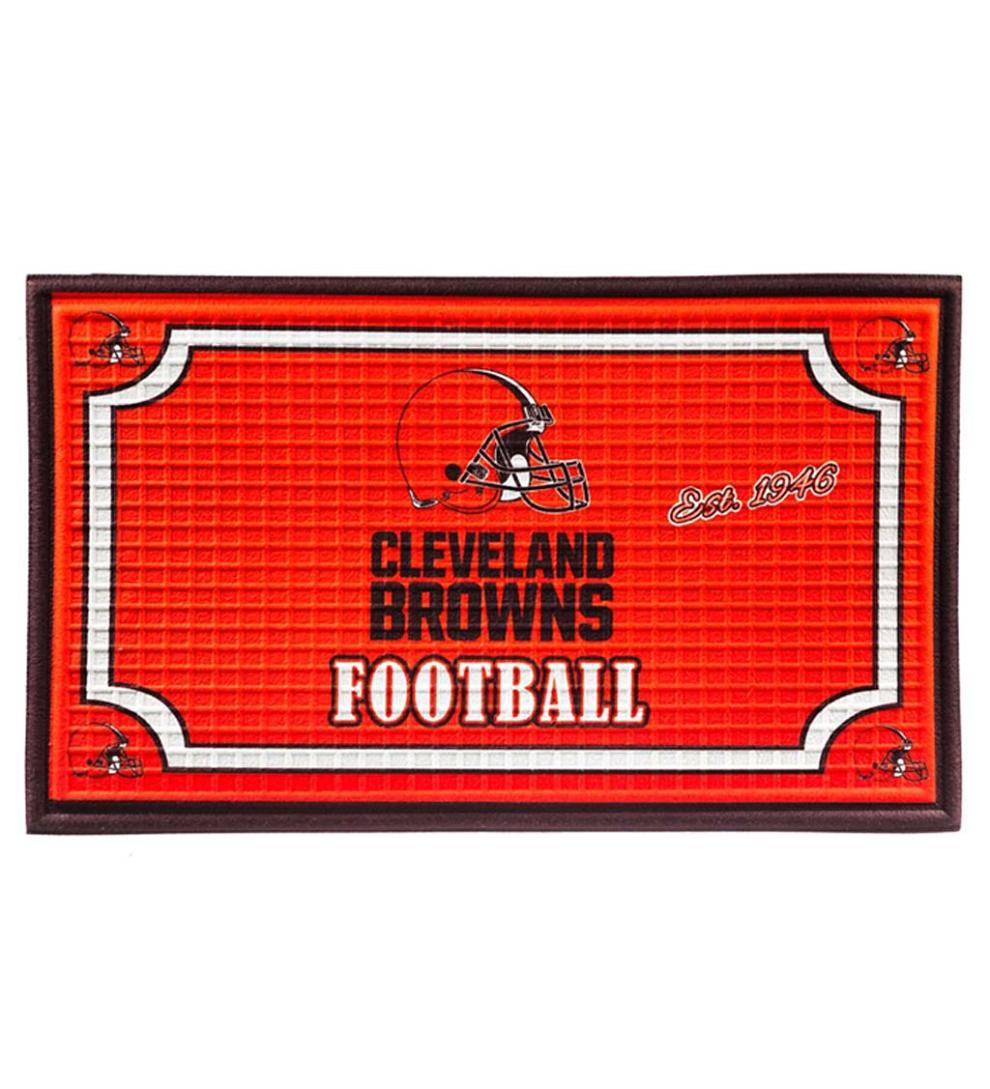 Plow &amp; Hearth Doormats | Indoor Living Indoor/Outdoor Nfl Team Pride Embossed Doormat - Denver Broncos