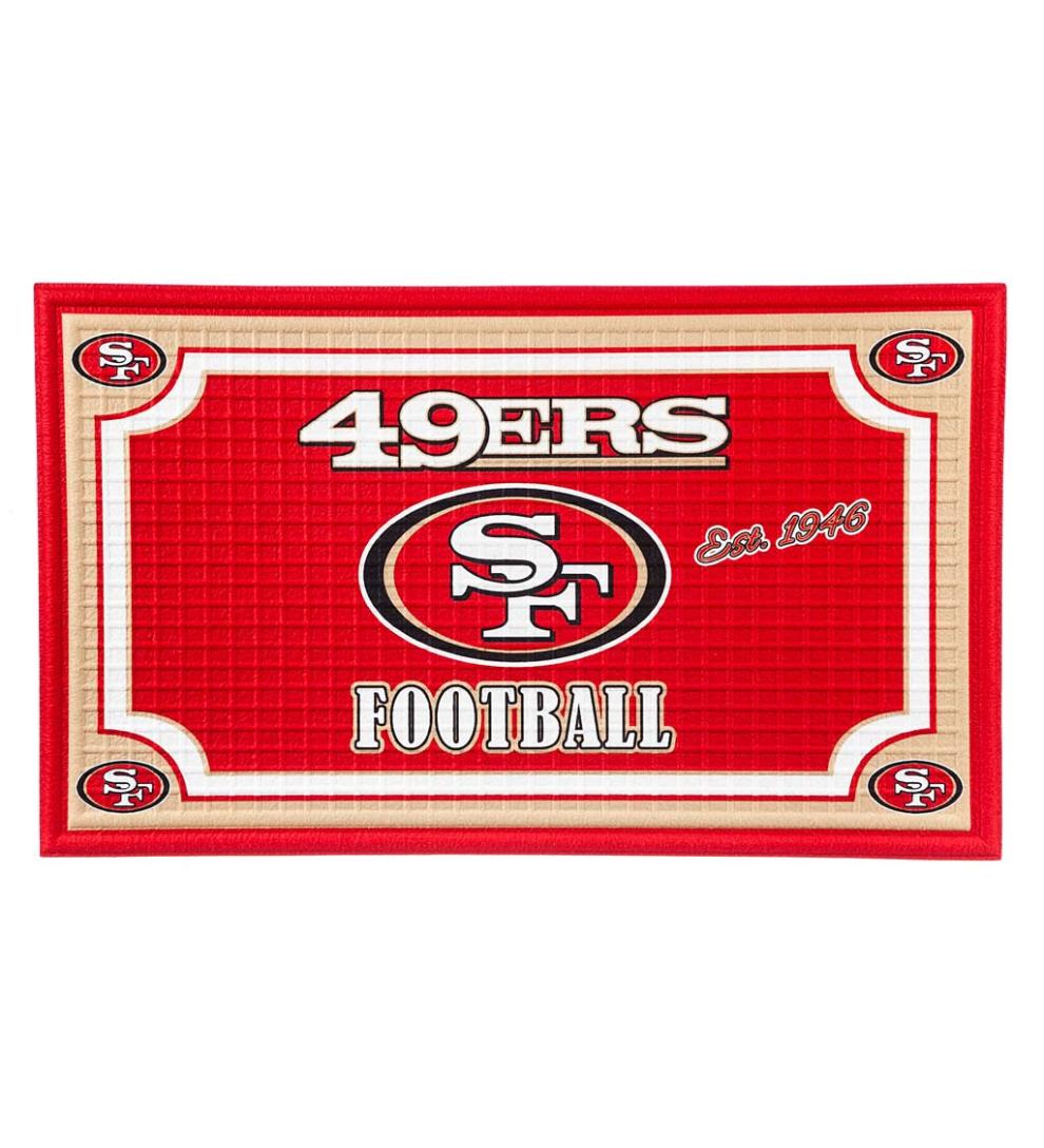 Plow &amp; Hearth Doormats | Indoor Living Indoor/Outdoor Nfl Team Pride Embossed Doormat - Denver Broncos