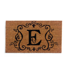 Plow &amp; Hearth Doormats | Indoor Living Monogrammed Coir Doormat - E