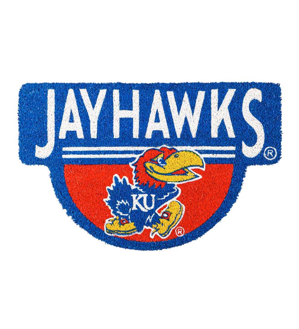 Plow &amp; Hearth Doormats | Indoor Living Ncaa Team Shaped Coir Door Mat - Auburn Tigers