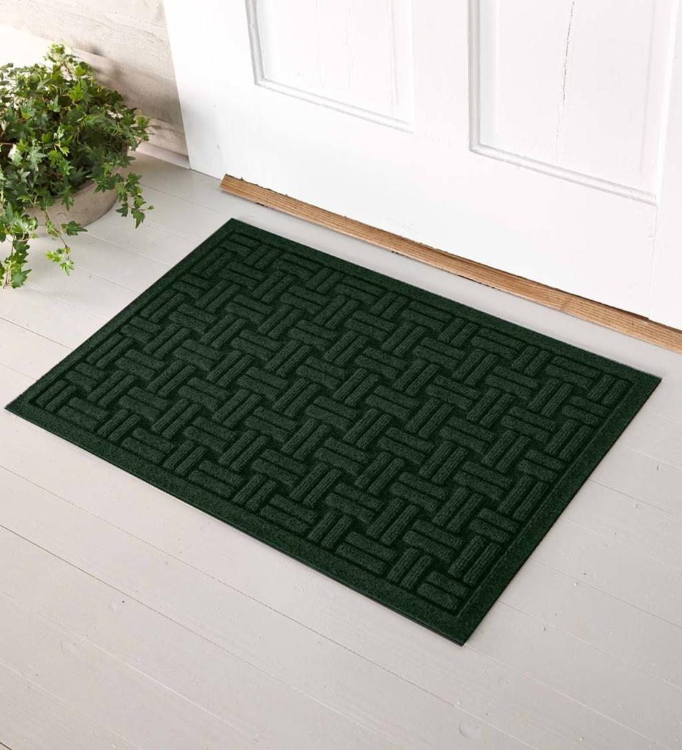 Plow &amp; Hearth Doormats | Indoor Living Waterhog Basket Weave Doormat