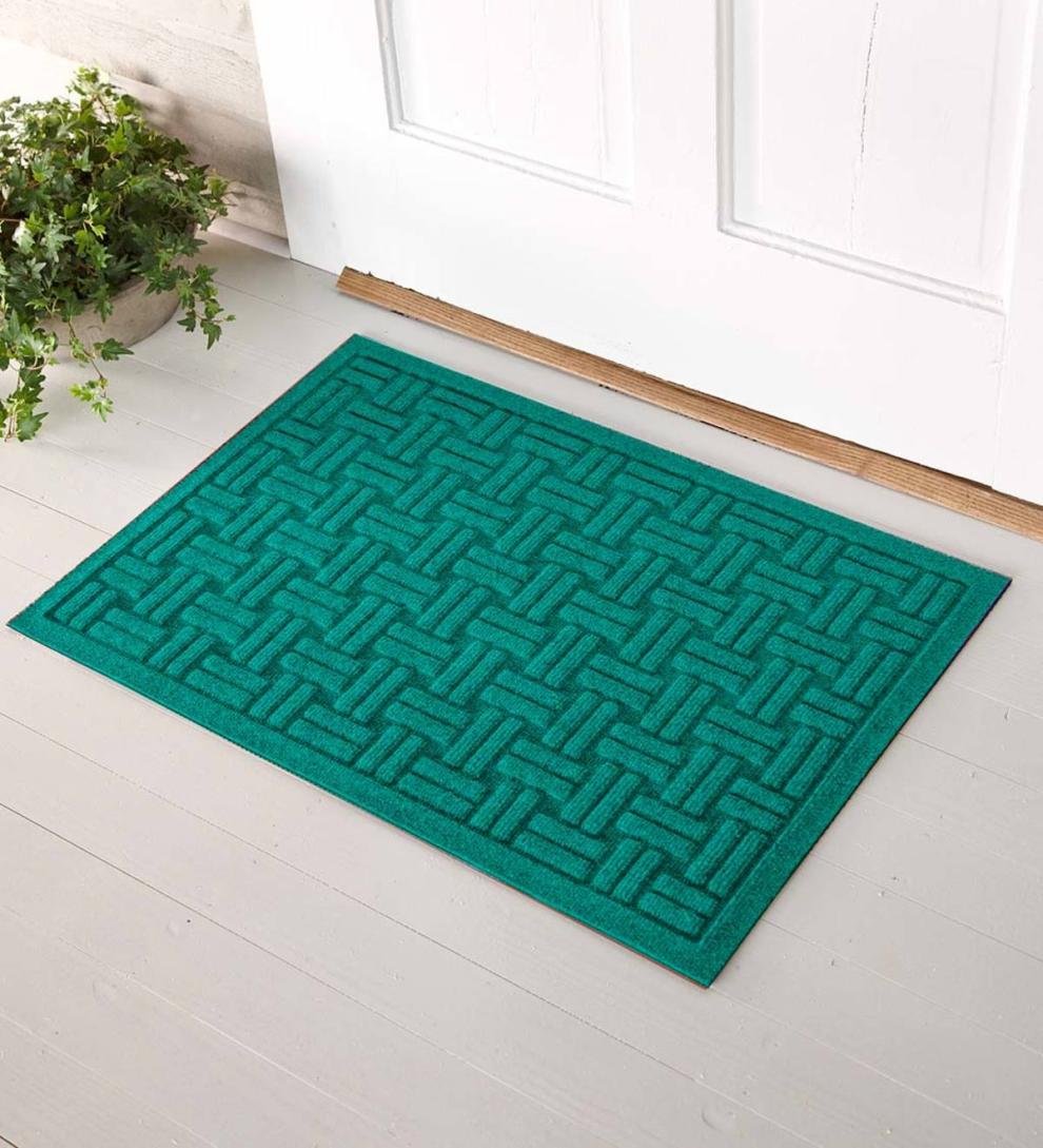 Plow &amp; Hearth Doormats | Indoor Living Waterhog Basket Weave Doormat