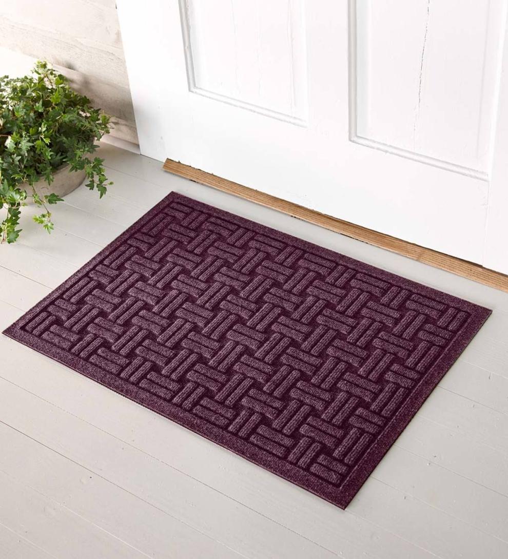 Plow &amp; Hearth Doormats | Indoor Living Waterhog Basket Weave Doormat