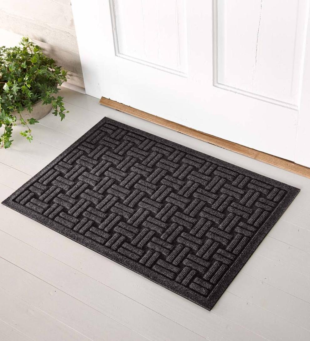 Plow &amp; Hearth Doormats | Indoor Living Waterhog Basket Weave Doormat