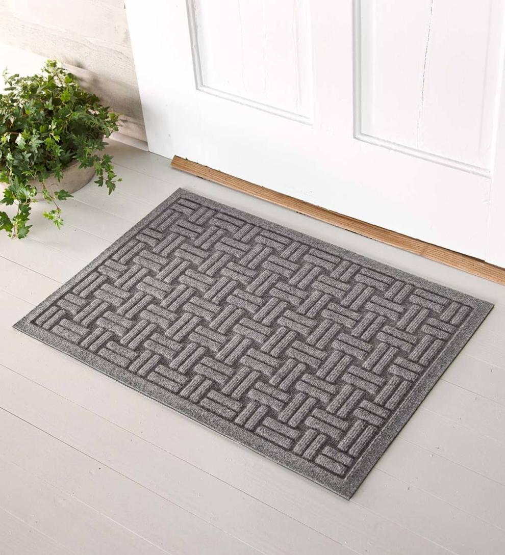 Plow &amp; Hearth Doormats | Indoor Living Waterhog Basket Weave Doormat