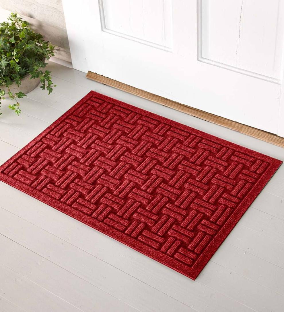 Plow &amp; Hearth Doormats | Indoor Living Waterhog Basket Weave Doormat