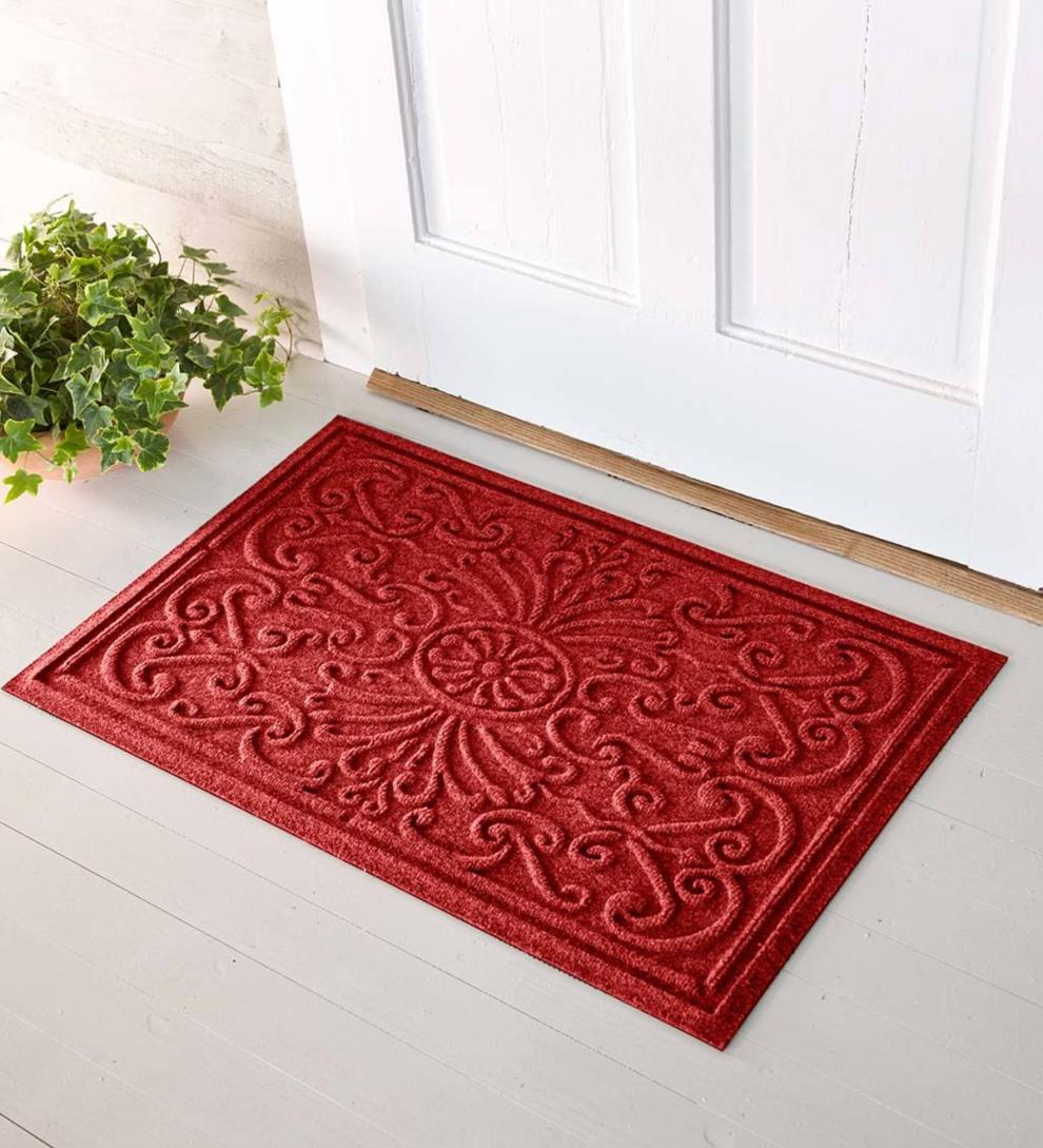 Plow &amp; Hearth Doormats | Indoor Living Waterhog Garden Gate Doormat