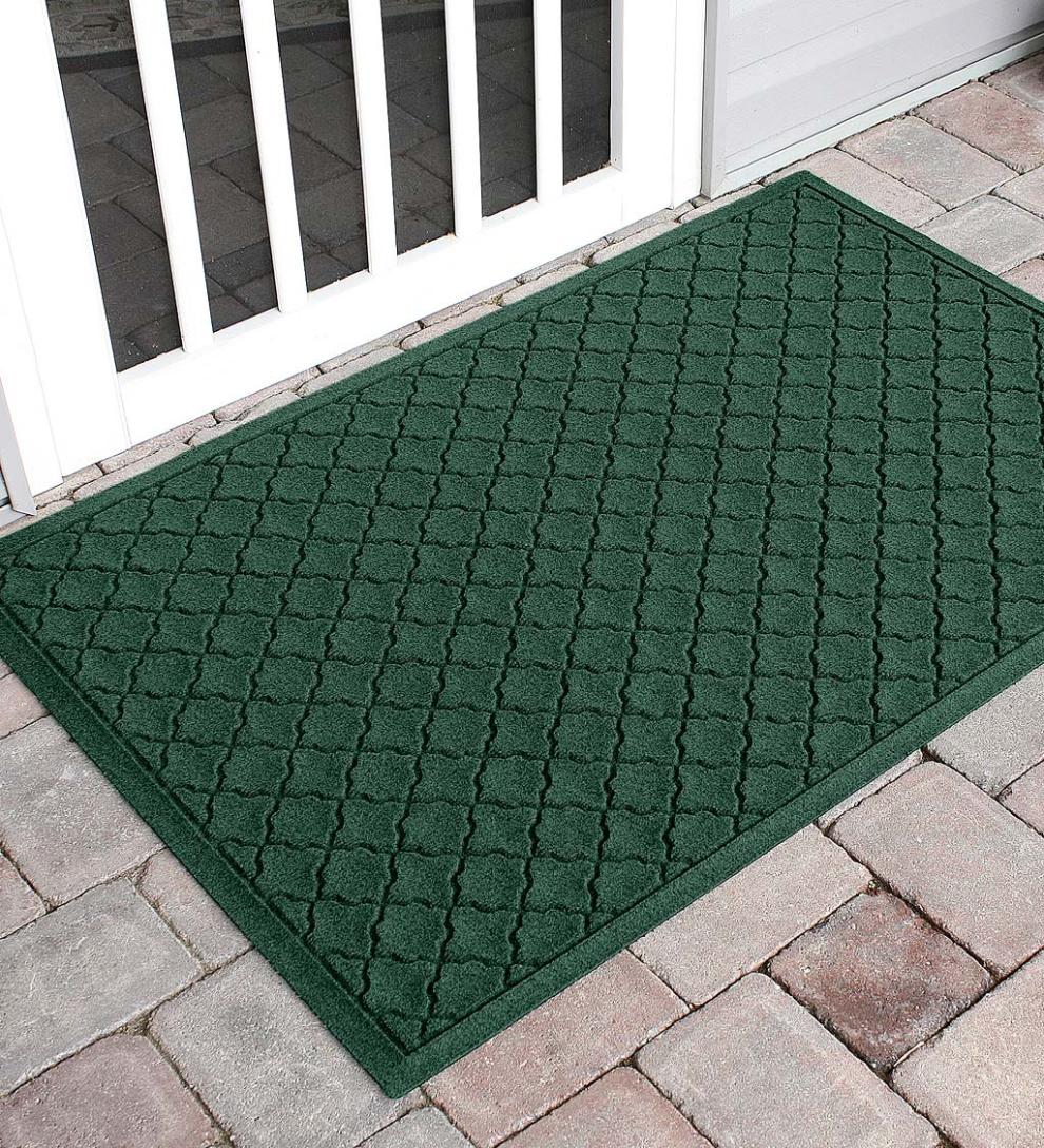 Plow &amp; Hearth Doormats | Indoor Living Waterhog Indoor/Outdoor Geometric Doormat
