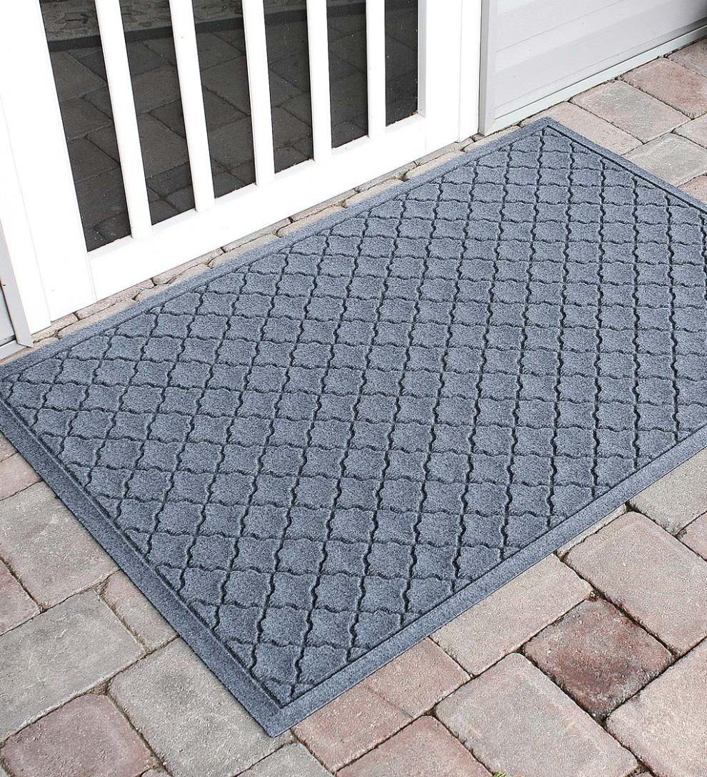Plow &amp; Hearth Doormats | Indoor Living Waterhog Indoor/Outdoor Geometric Doormat