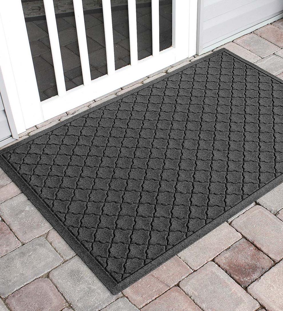 Plow &amp; Hearth Doormats | Indoor Living Waterhog Indoor/Outdoor Geometric Doormat