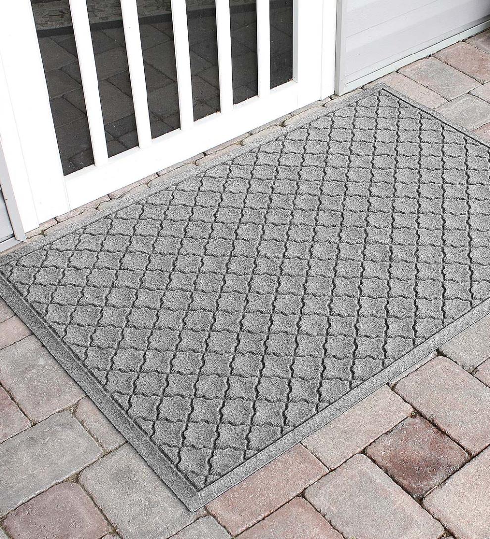 Plow &amp; Hearth Doormats | Indoor Living Waterhog Indoor/Outdoor Geometric Doormat