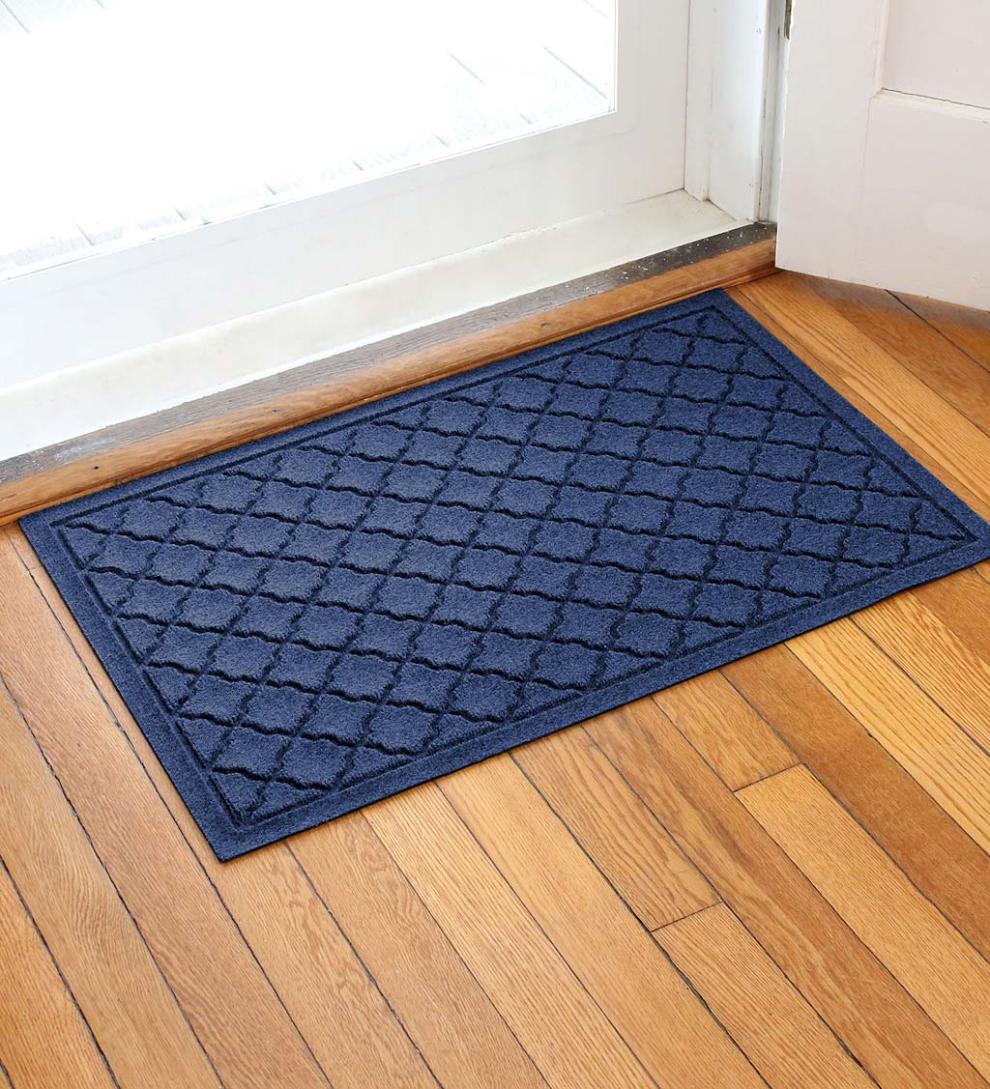 Plow &amp; Hearth Doormats | Indoor Living Waterhog Indoor/Outdoor Geometric Doormat
