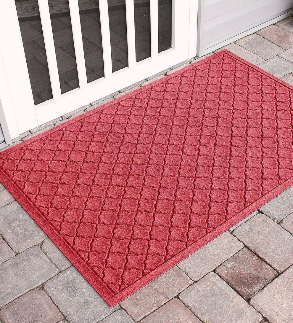 Plow &amp; Hearth Doormats | Indoor Living Waterhog Indoor/Outdoor Geometric Doormat