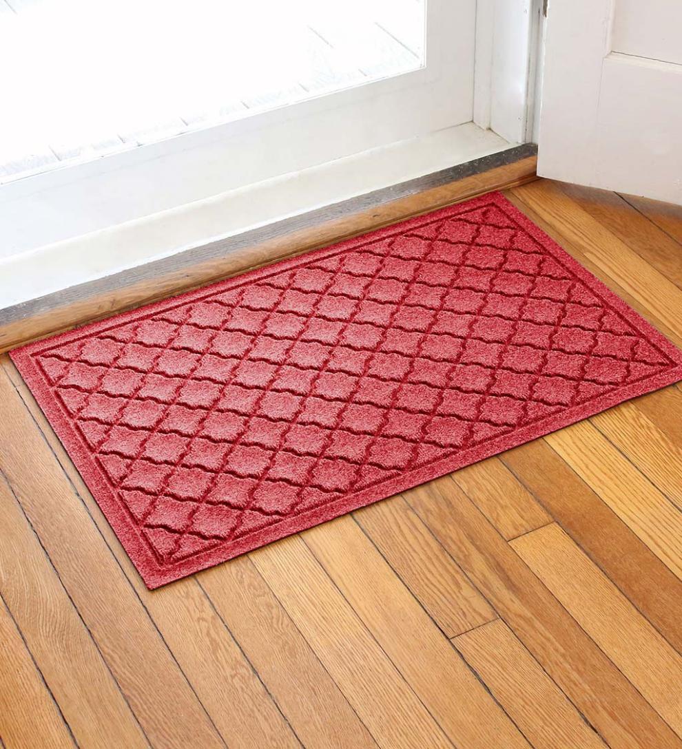 Plow &amp; Hearth Doormats | Indoor Living Waterhog Indoor/Outdoor Geometric Doormat