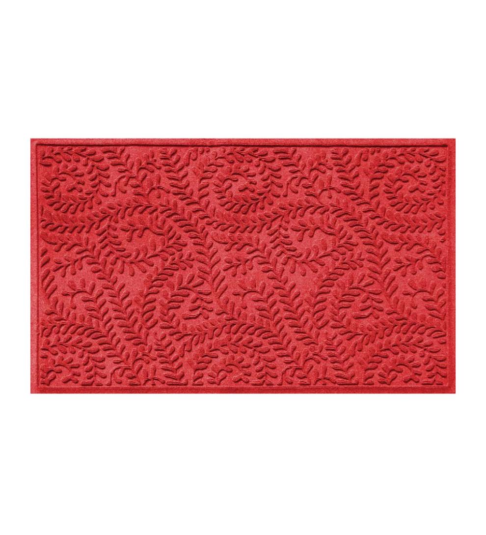 Plow &amp; Hearth Doormats | Indoor Living Waterhog Indoor/Outdoor Leaves Doormat