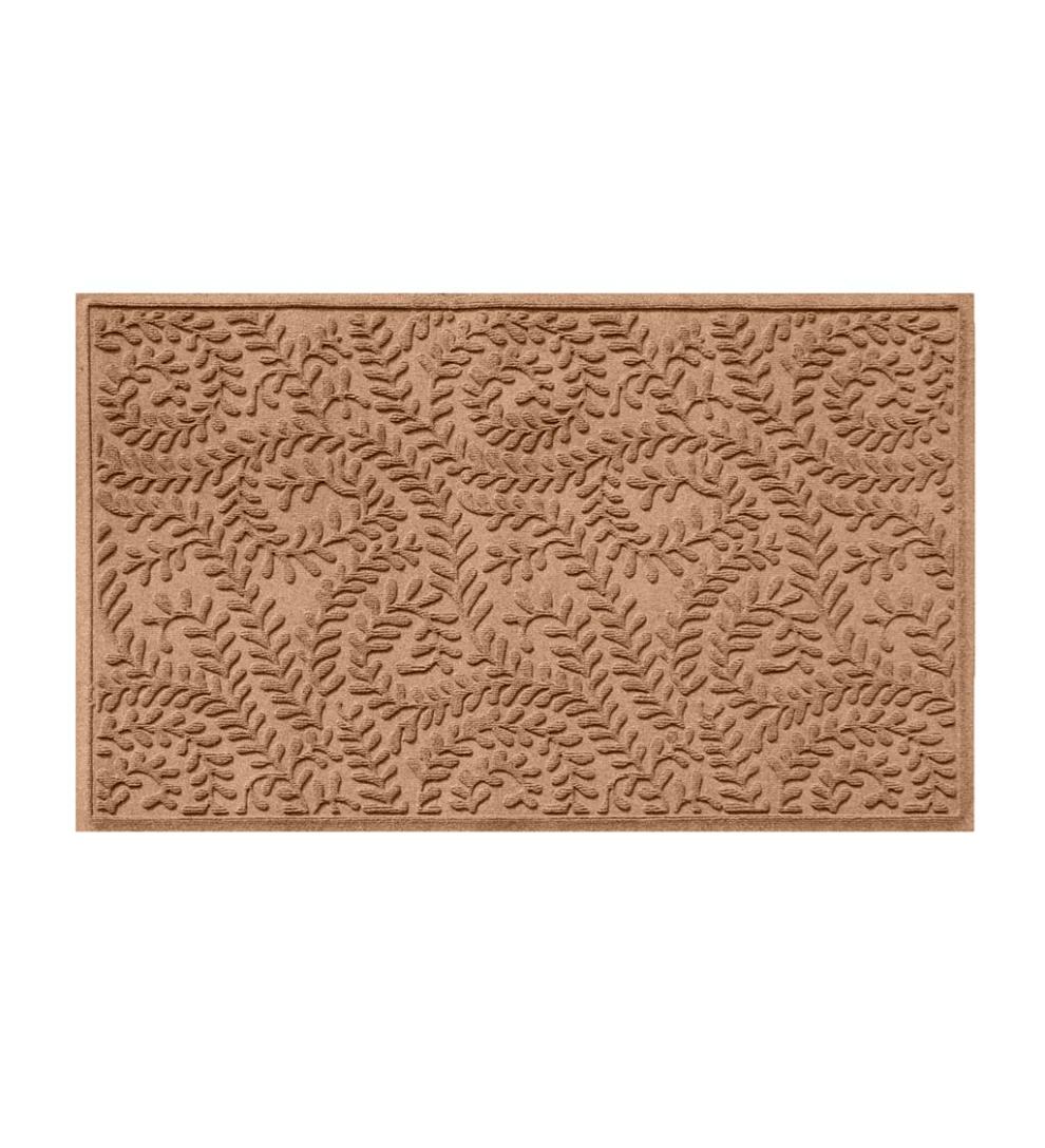 Plow &amp; Hearth Doormats | Indoor Living Waterhog Indoor/Outdoor Leaves Doormat