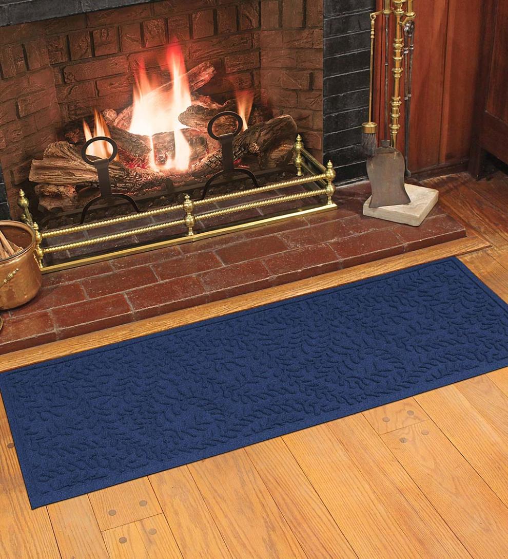 Plow &amp; Hearth Doormats | Indoor Living Waterhog Indoor/Outdoor Leaves Doormat